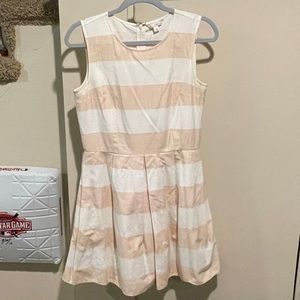 GAP: Pink and white striped dress